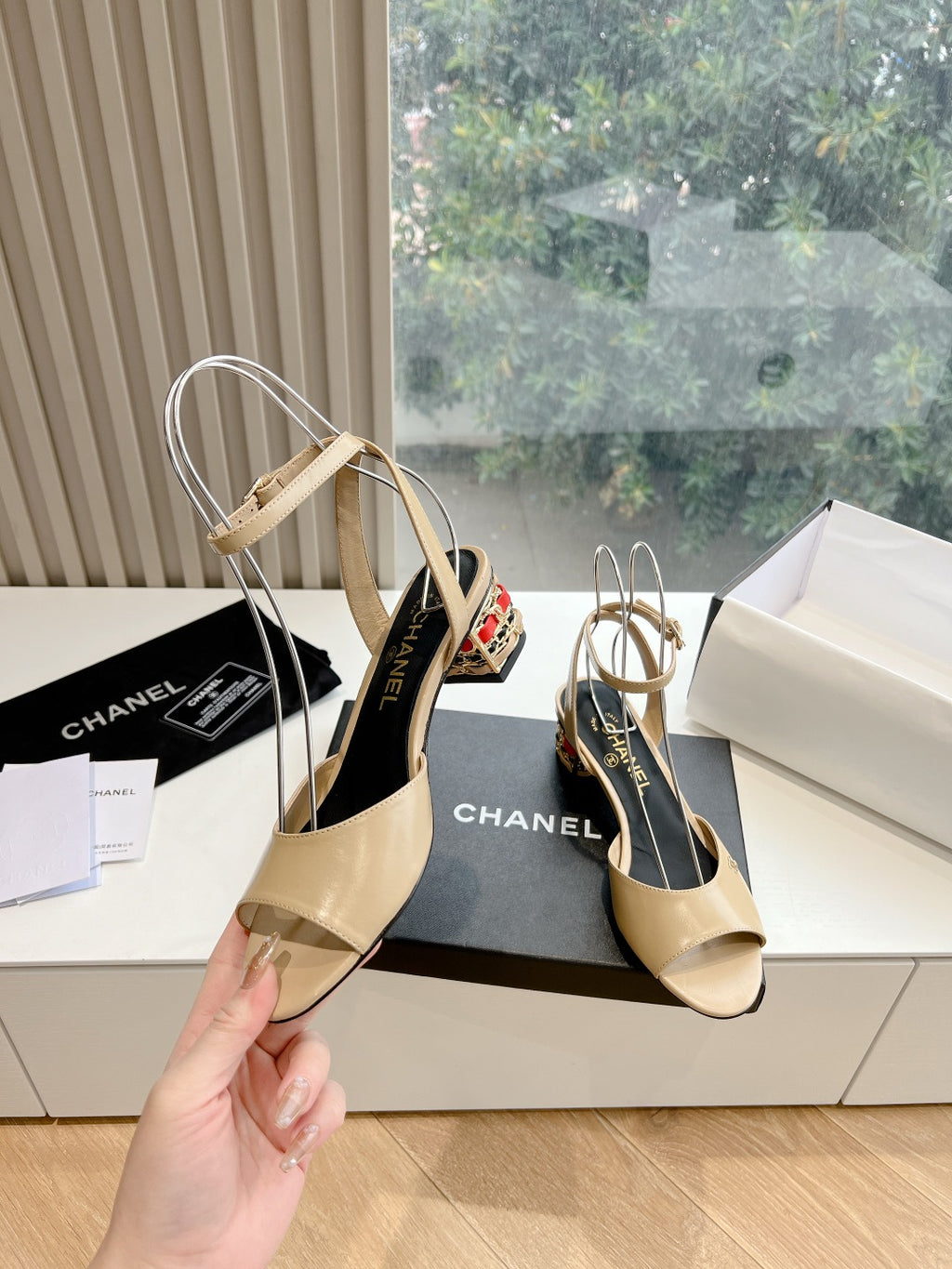 Chane1 top fashion classic low heel sandals 0724030824