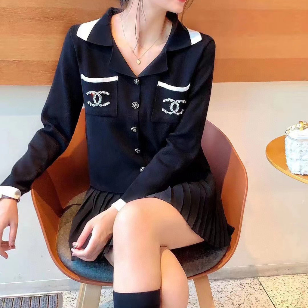 fashionable knitted sweater XC0723112001