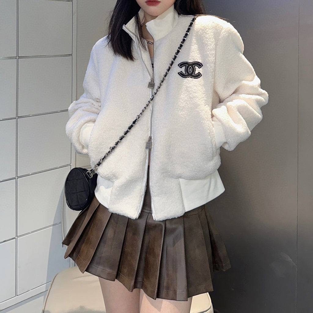 Fashionable grain veLet jacket XC0723112205