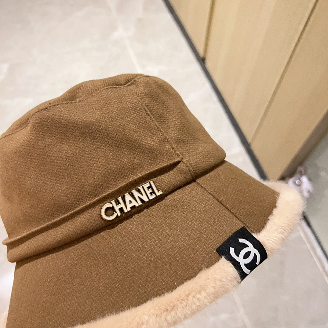Thick plush small fragrance fisherman hat XC0823110709