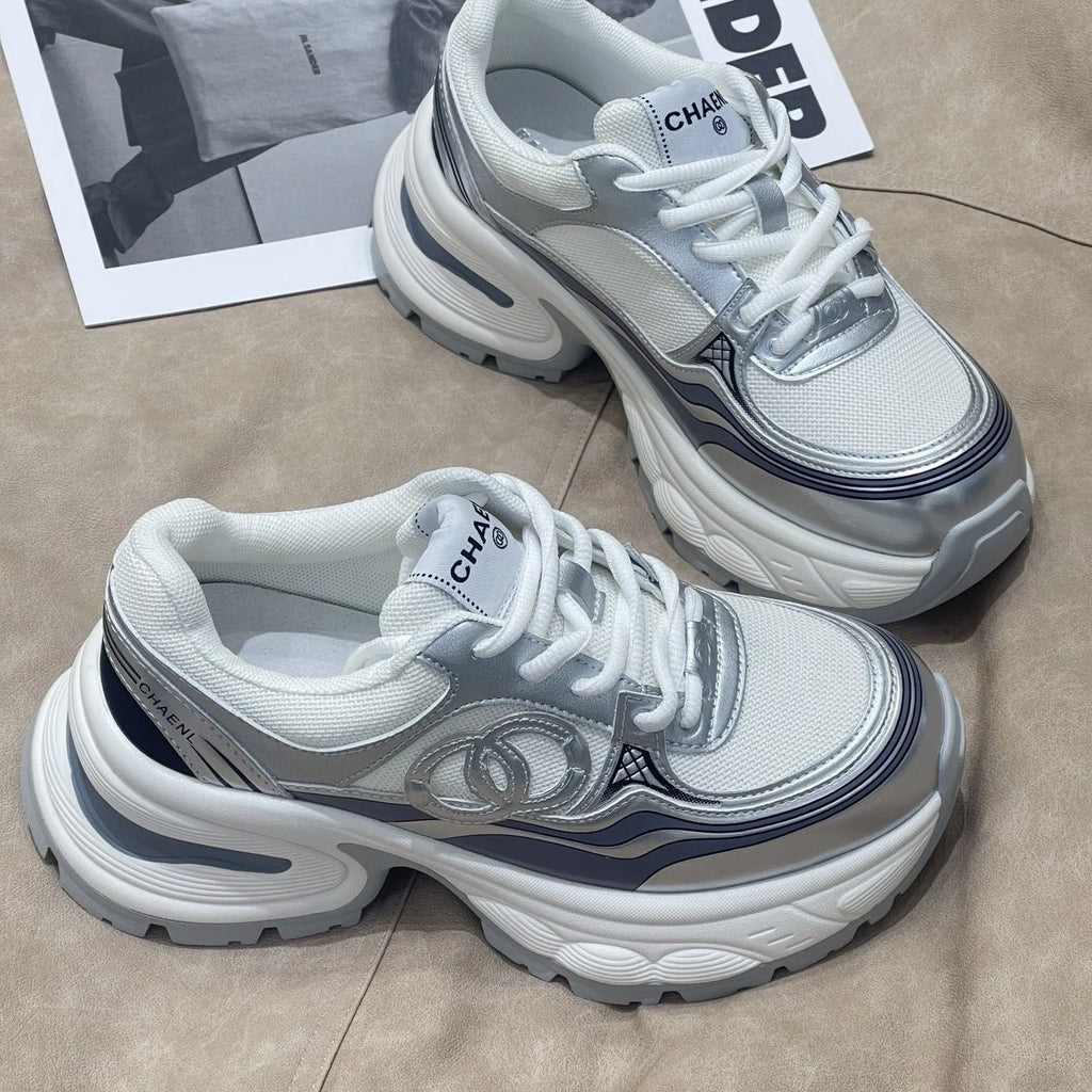 New Thick-soled Sports Shoes Casual Breathable Height-increasing Shoes 1024031407
