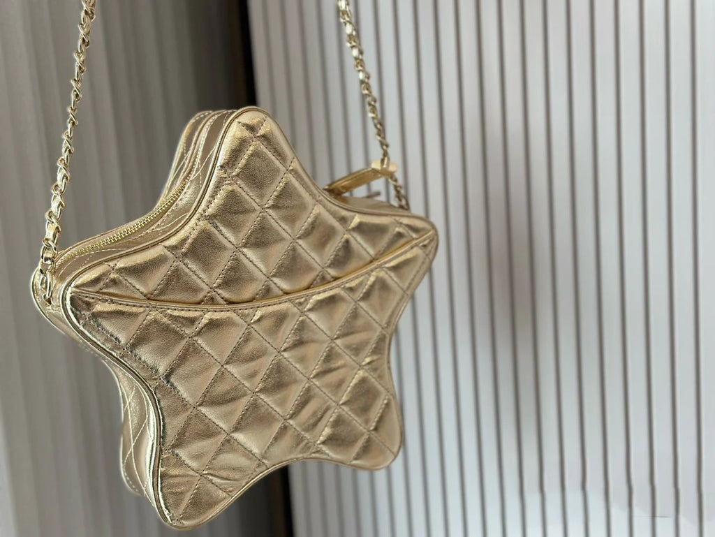 Fashion Rhombus Five-pointed Star Bag 0724021904