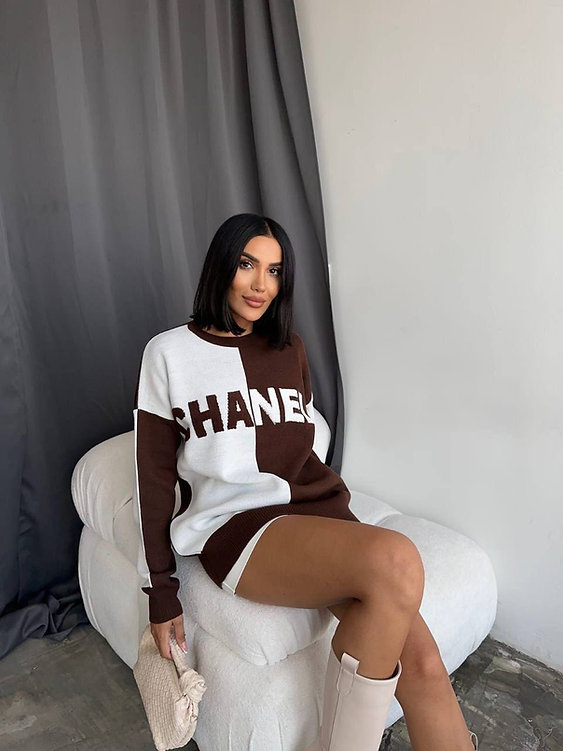 fashion print sweater 0725042107