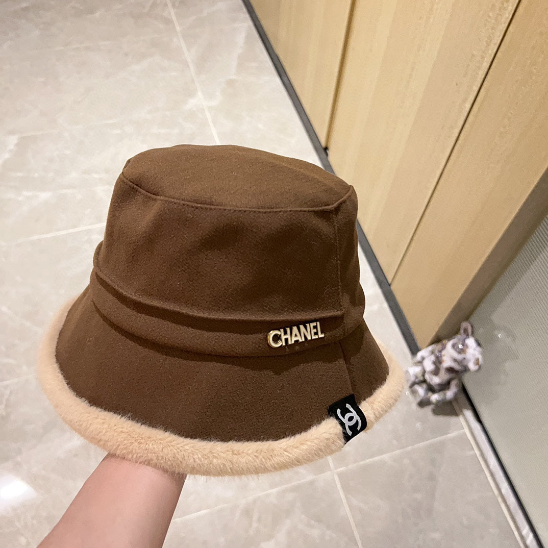 Thick plush small fragrance fisherman hat XC0823110710