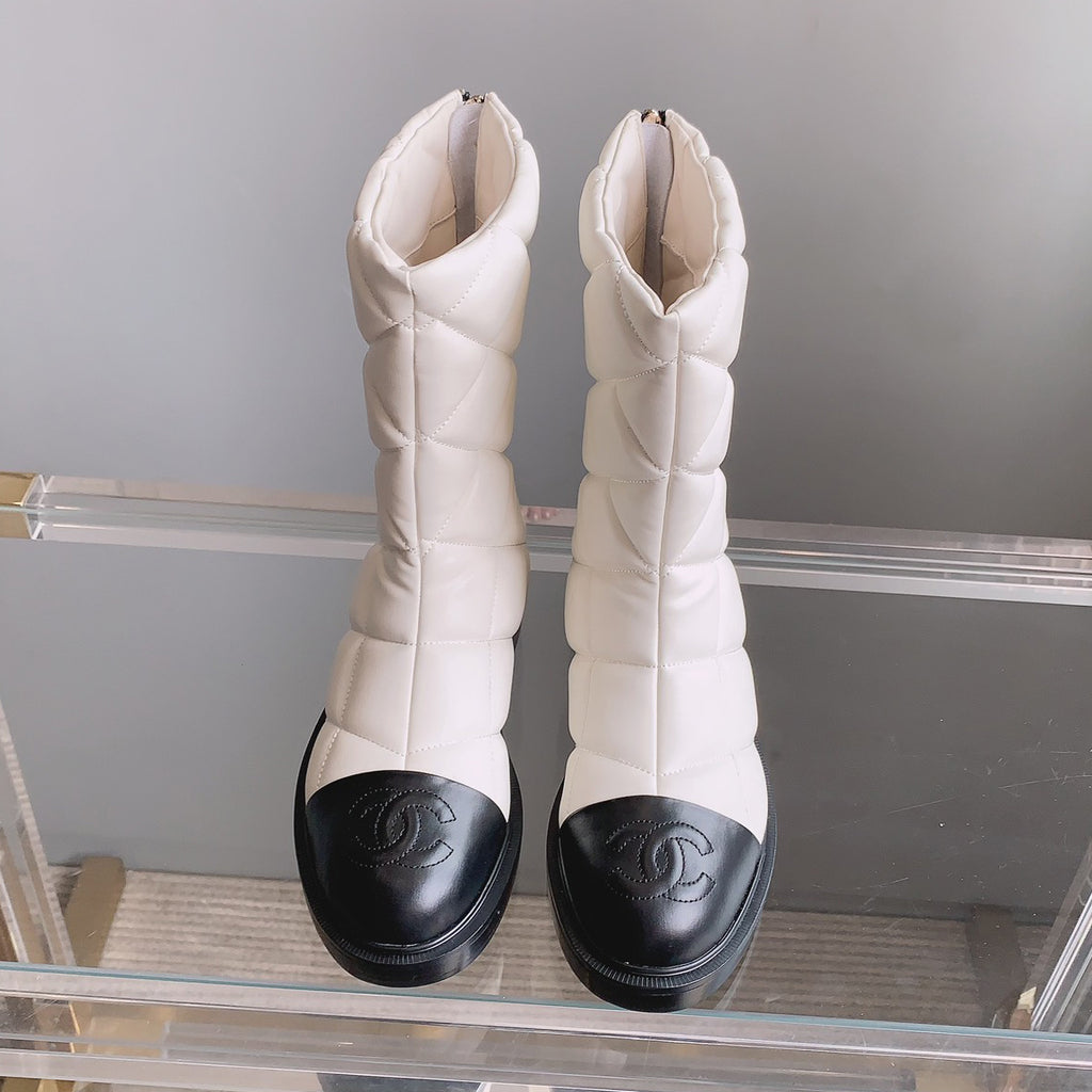 Classic and versatile rhombus short boots 1824061006