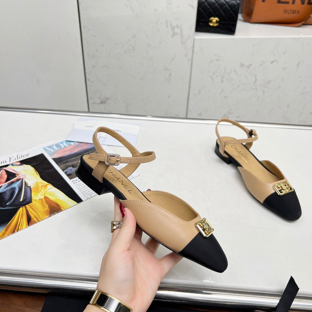 Chane1 top fashion classic short heel sandals 0724030819