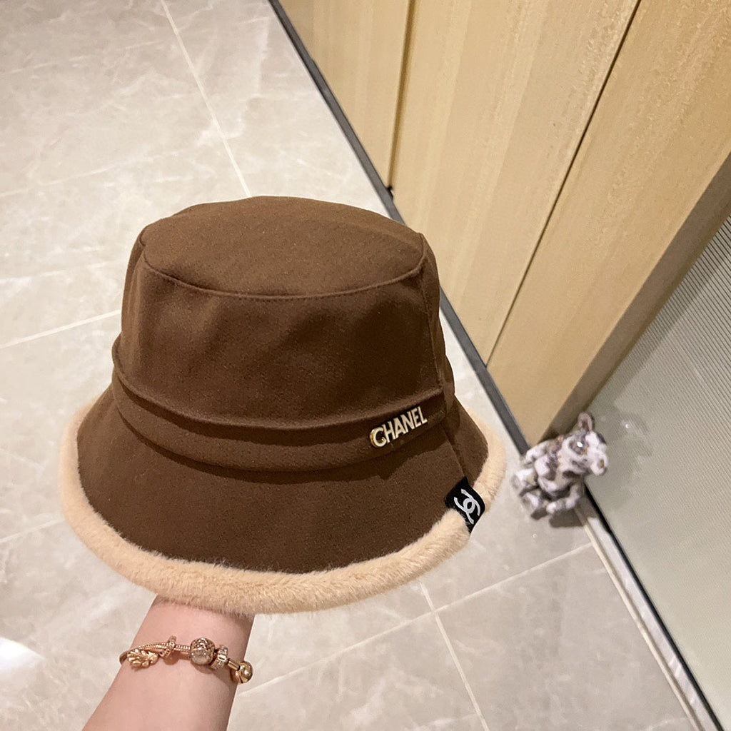 Thick plush small fragrance fisherman hat XC0823110710