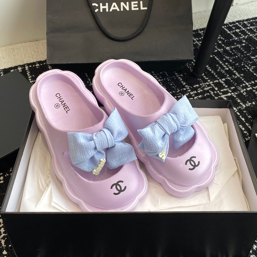 23 New Bowknot Muffin Slippers XC1823081605