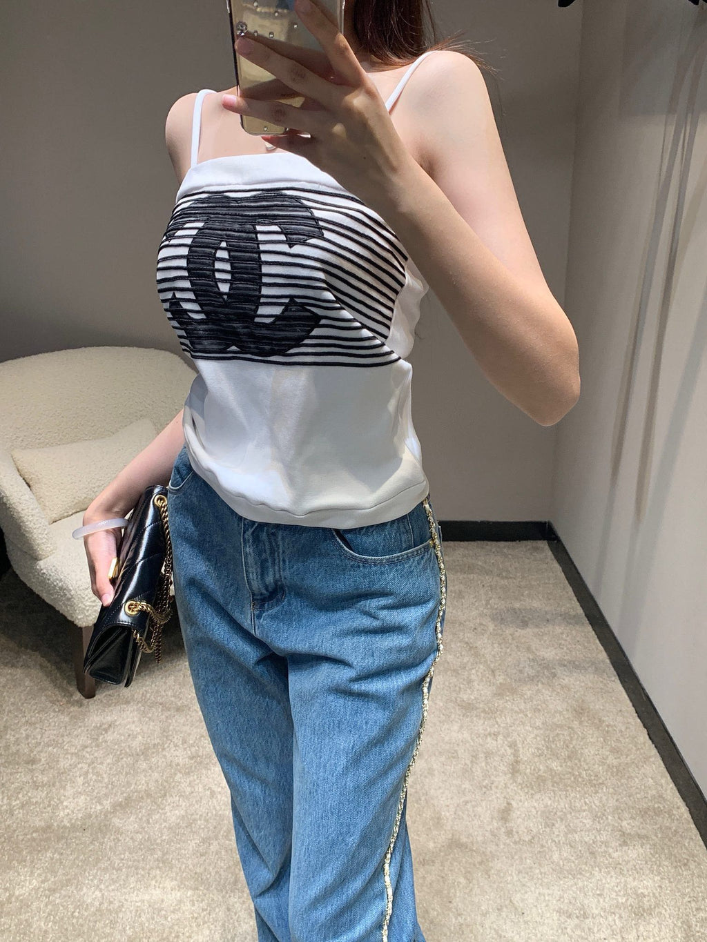 Summer Contrast Color Striped Camisole 0724042701