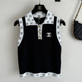 New Fashion All-match Knitted Lapel Vest 1024061220