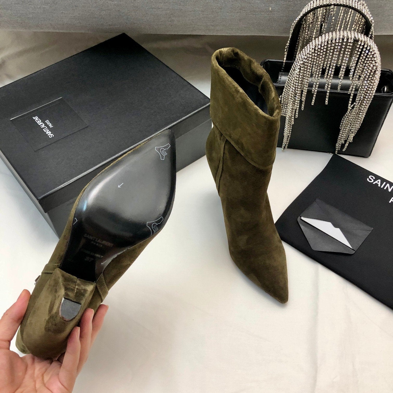 SL Fashion New Side Zipper Suede Short Boots 0723011102