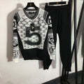 Fashion casual sports hooded knit suit PD1023081722