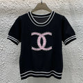 Fashionable and versatile knitted short sleeves 1025022810
