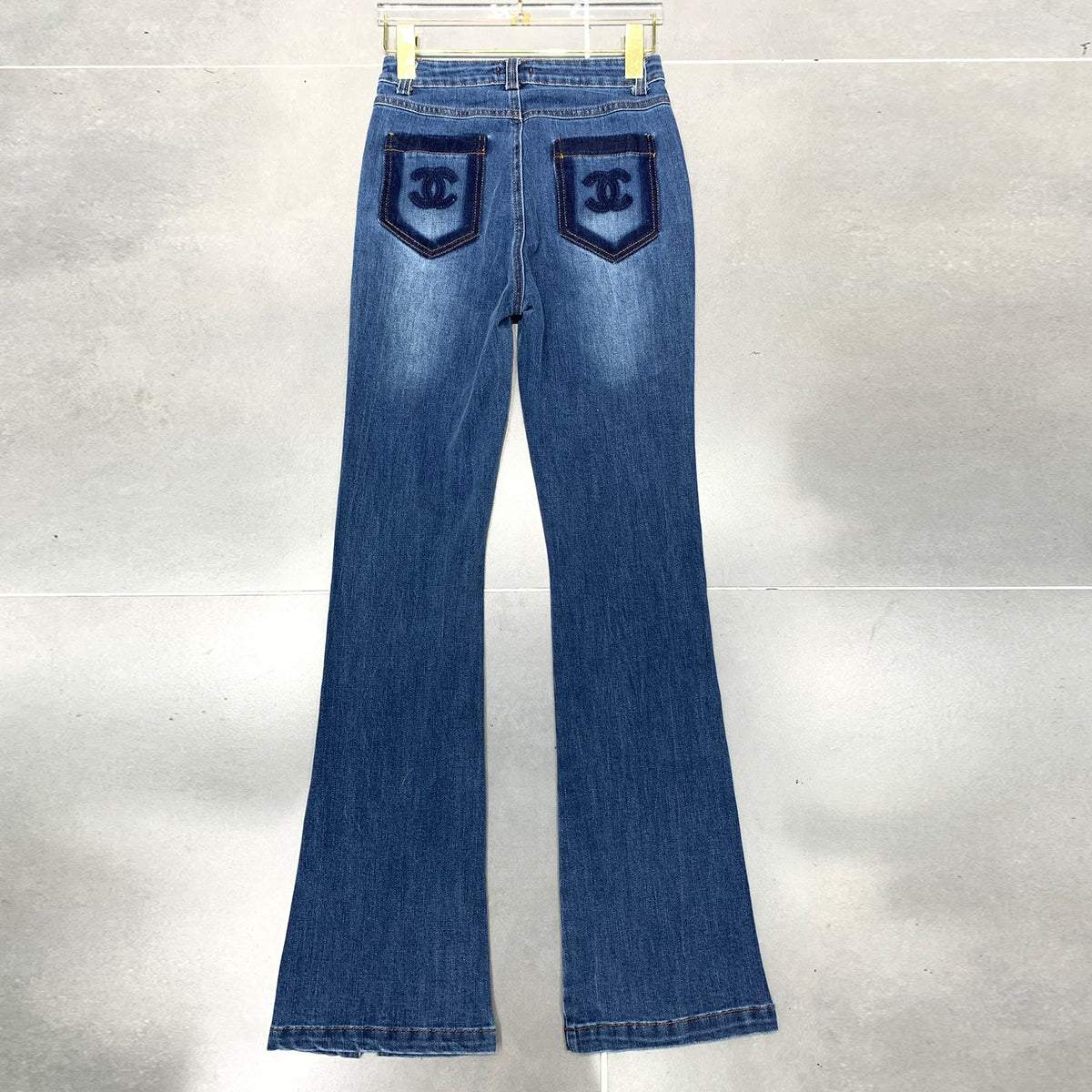 Fashionable high waist slit all-match jeans MM10041338