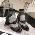 23 New Explosive Diamond Mesh High Heels