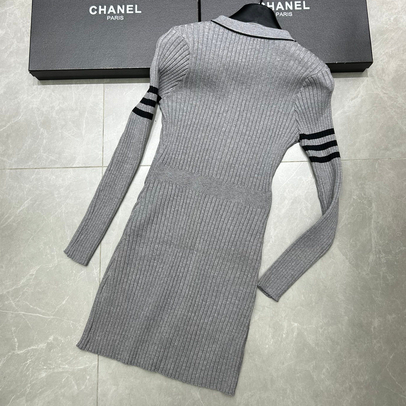 Luxury Knitted Long Sleeve Dress 1024102202