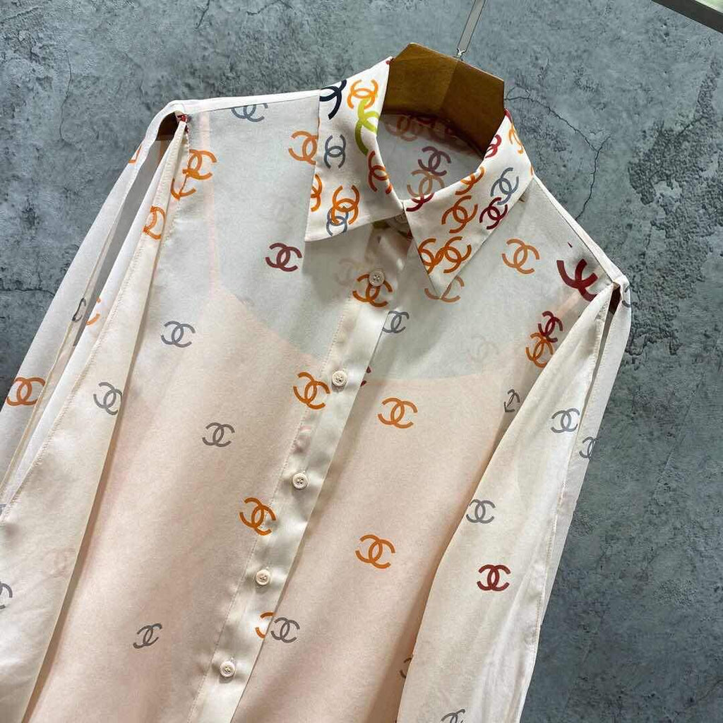 New fashionable versatile silk shirt 1024012410