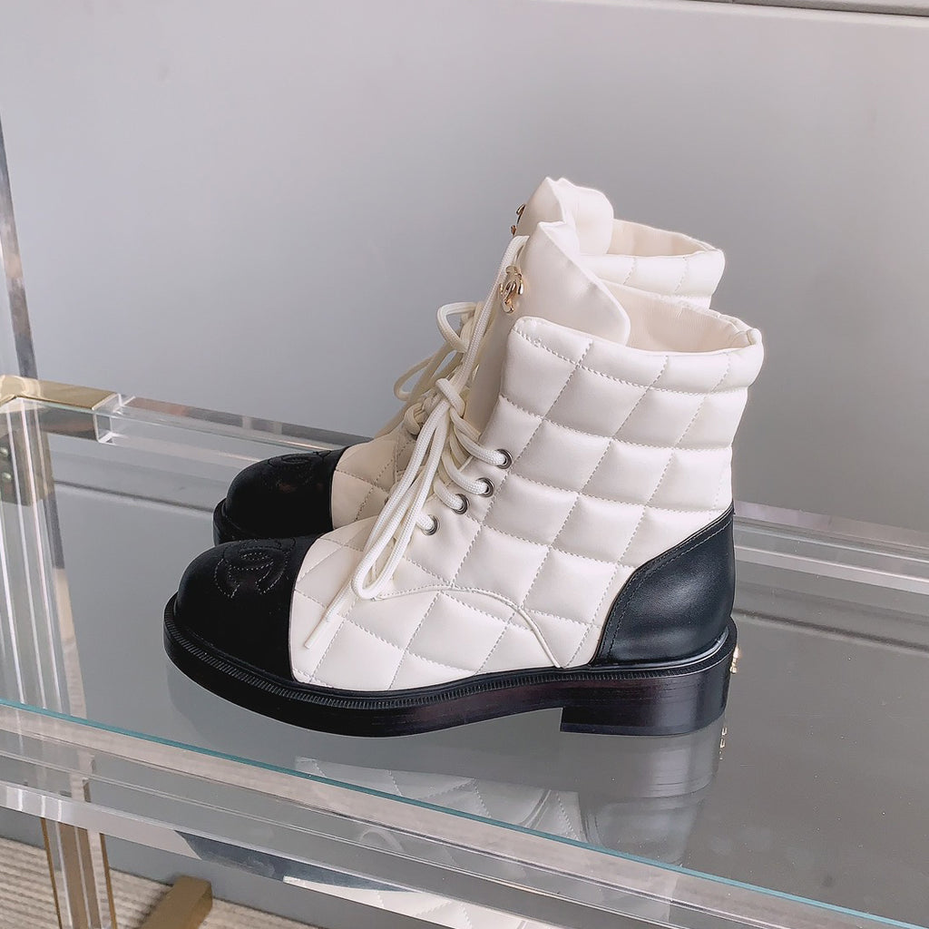 Classic and versatile rhombus short boots 1824061005