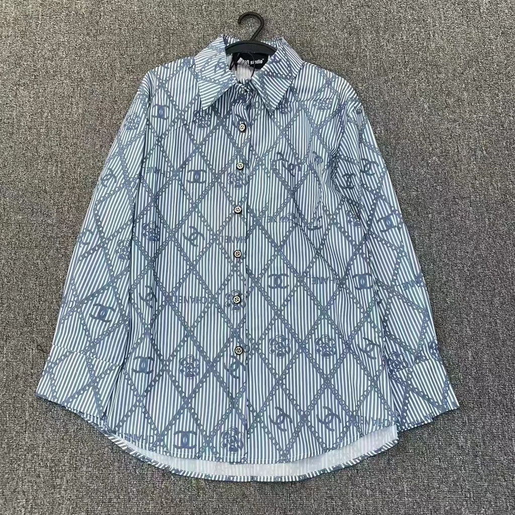 New Fashion Versatile Camellia Shirt 1024022614