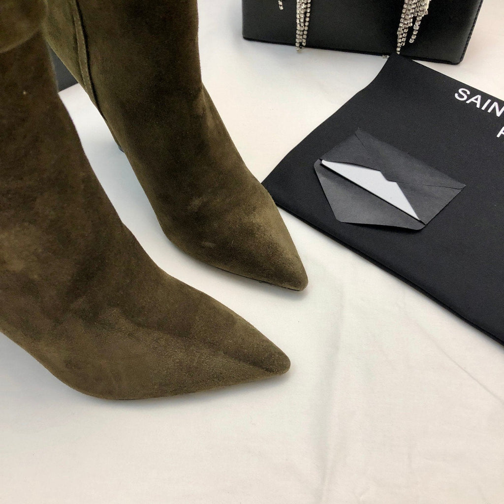 SL Fashion New Side Zipper Suede Short Boots 0723011102