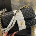 Fashion classic black and white color matching bag PD1023072821
