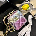 Pink Gradient Mermaid Ji Chain Cube Bag Dice Bag XC7032708