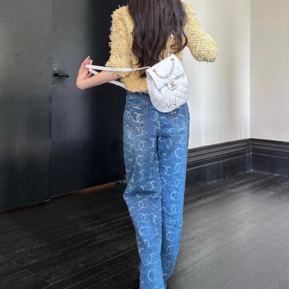 Fashion Straight Leg Printed Jeans PD1023081120