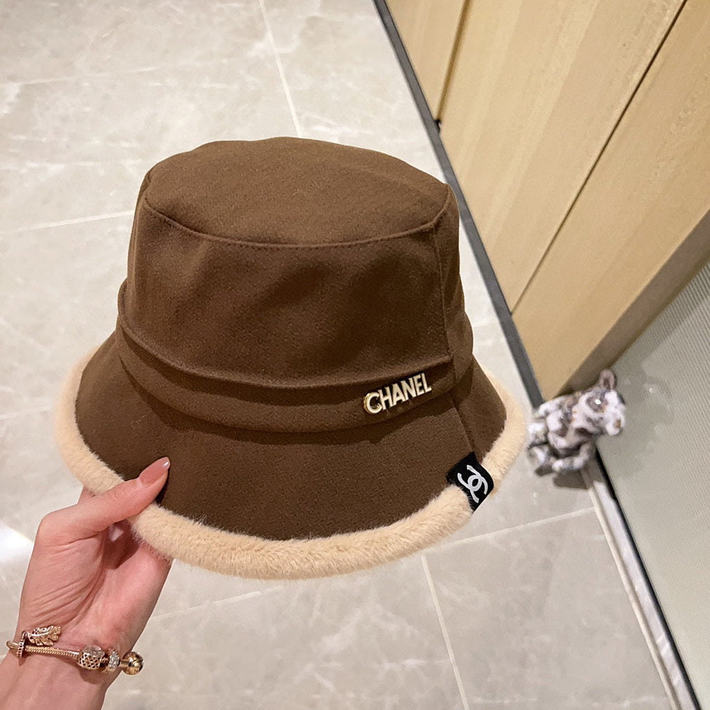 Thick plush small fragrance fisherman hat XC0823110710