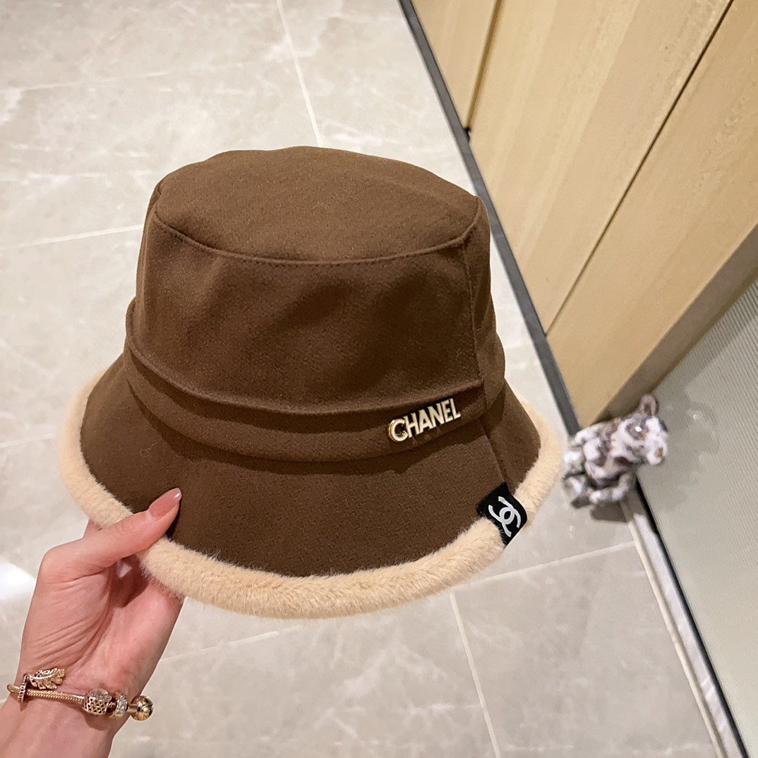 Thick plush small fragrance fisherman hat XC0823110710