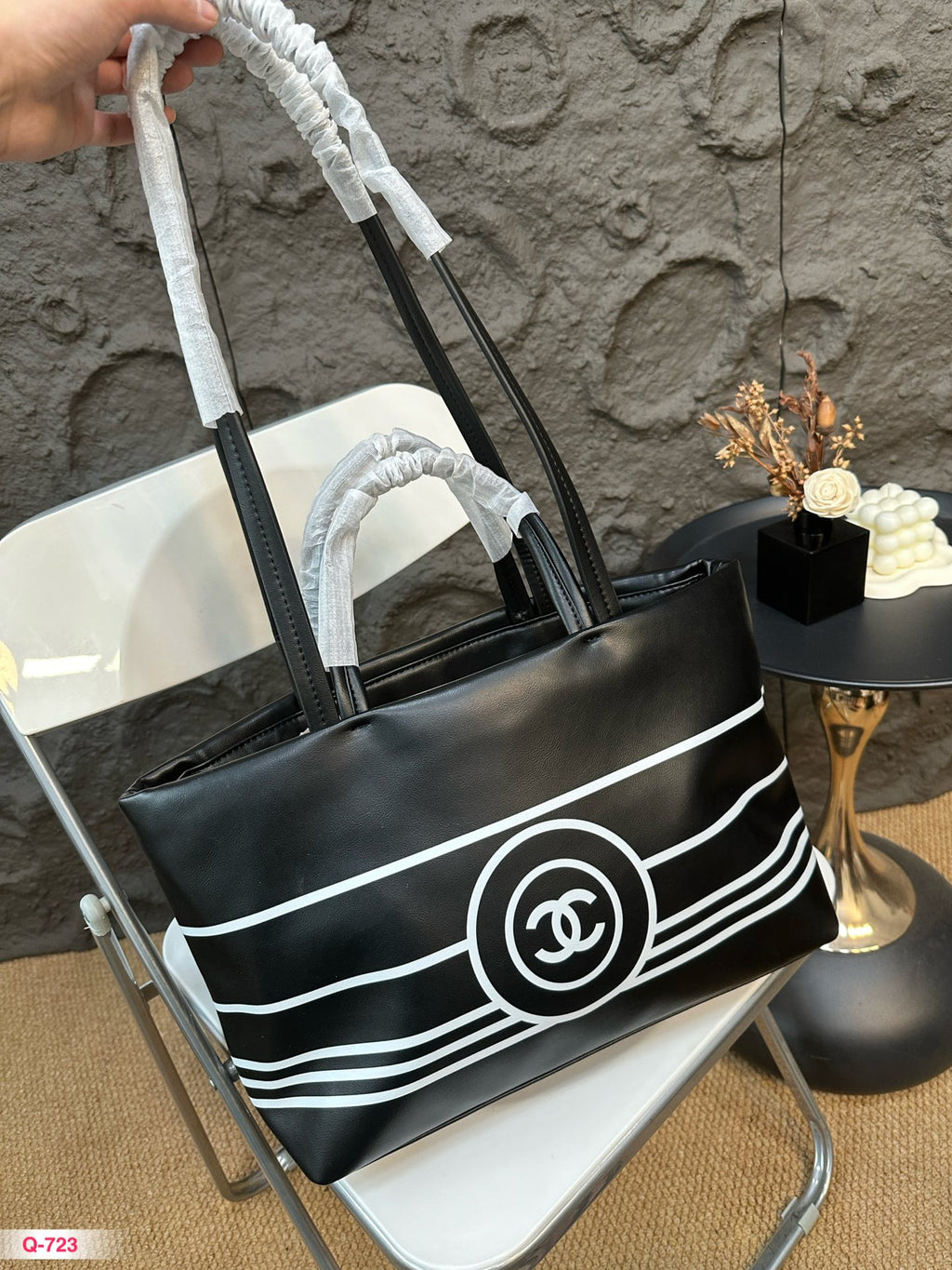 Fashion Leather Top Handle Tote Bag 0724082609