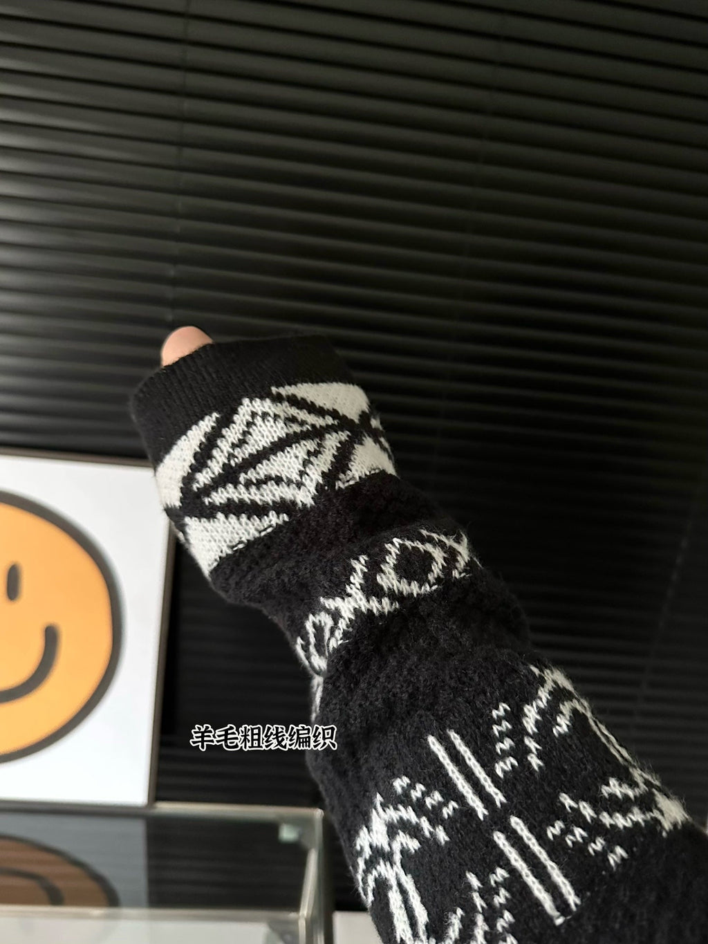 All over jacquard logo thick knitted sweater XC0823101708