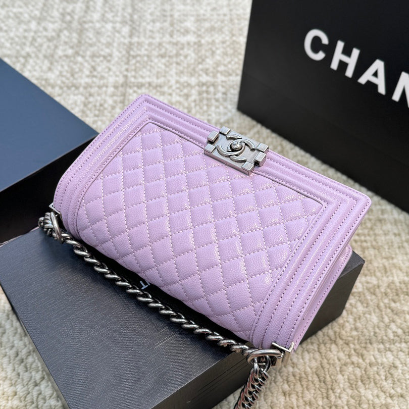 Quilted Caviar SiLer Lock Bag 1824050305
