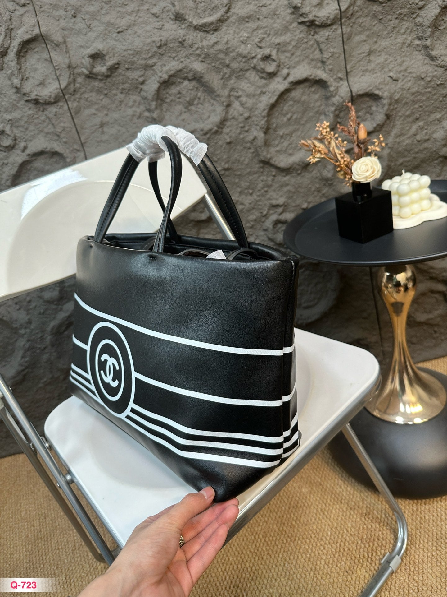 Fashion Leather Top Handle Tote Bag 0724082609