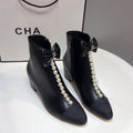 Fashion Bow Thick Heel Boots PD10070419
