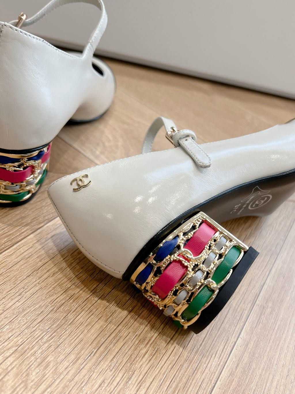 Chane1 top fashion classic color block low heels 0724030826