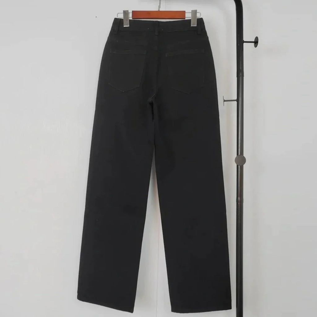 Early spring new gradient printed straight jeans 1024012412