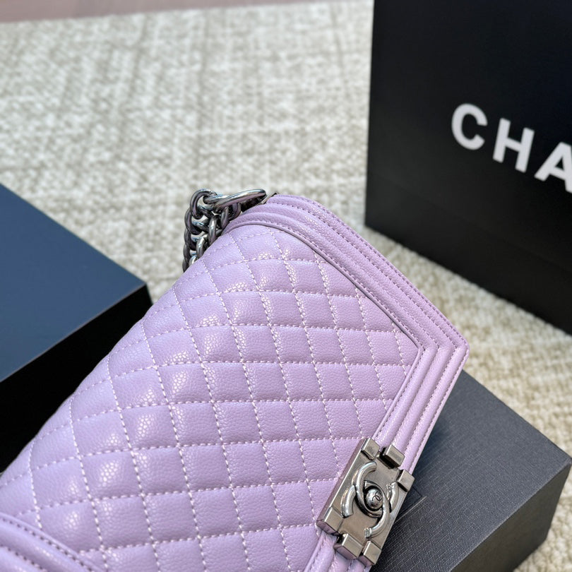 Quilted Caviar SiLer Lock Bag 1824050305