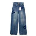 New Pants Loose Horn High Waist Straight Leg Jeans PD05202412204