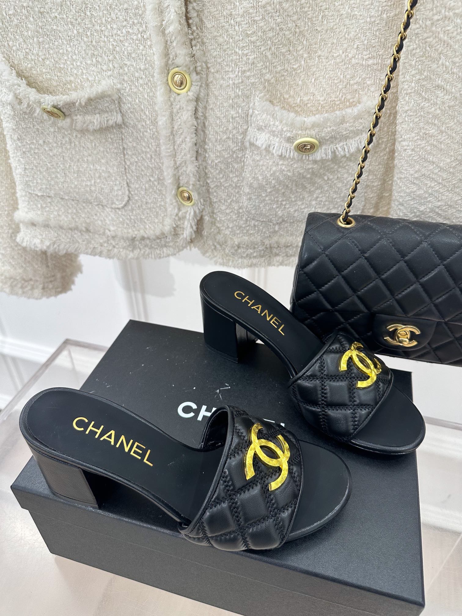 CN low heel slippers XC0723083004