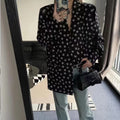 Minimalist printed thin suit collar shirt PD10021202