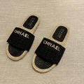 New Fashion Woven Flat Fisherman Slippers 1024042907