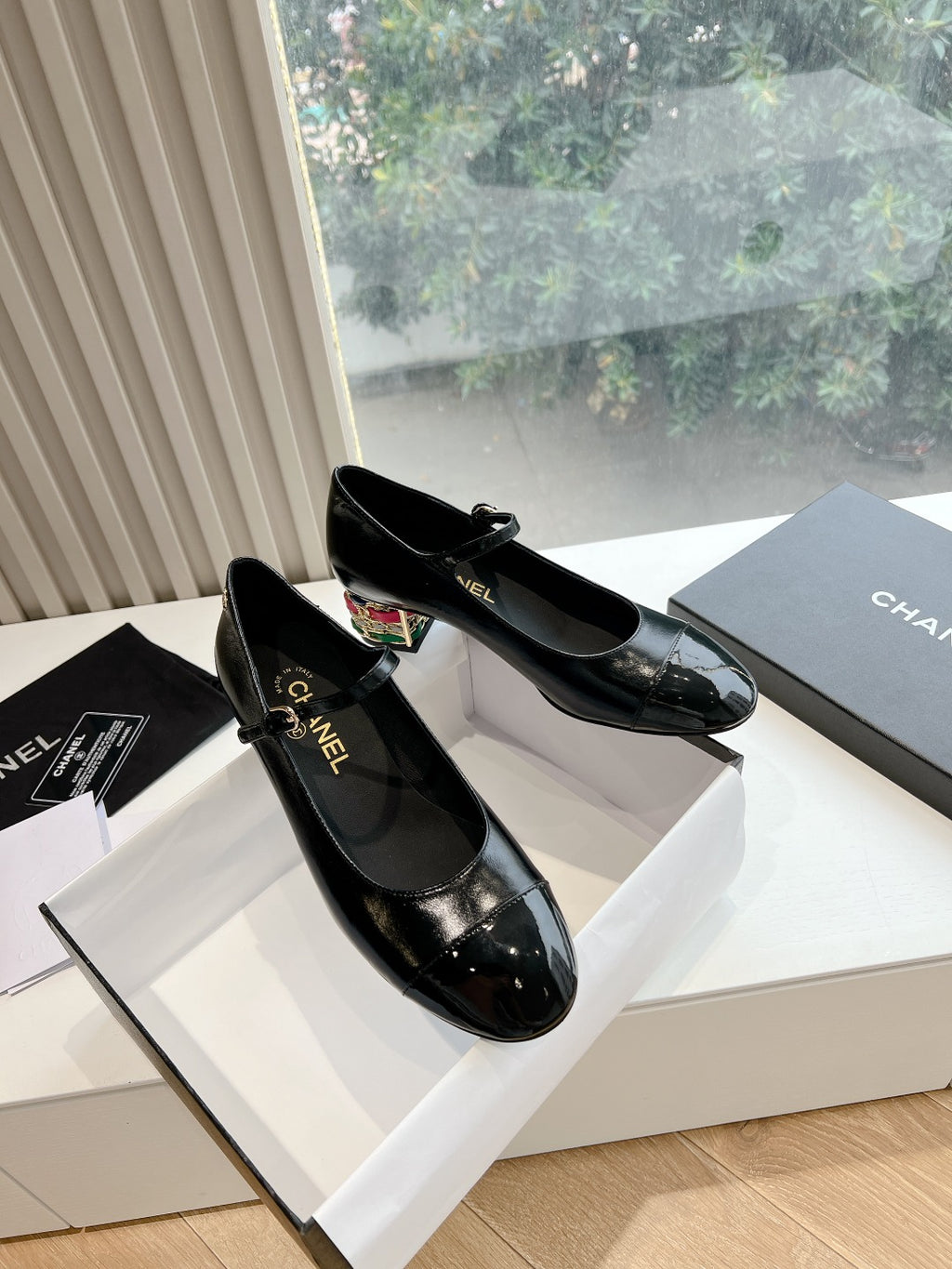 Chane1 top fashion classic color block low heels 0724030826