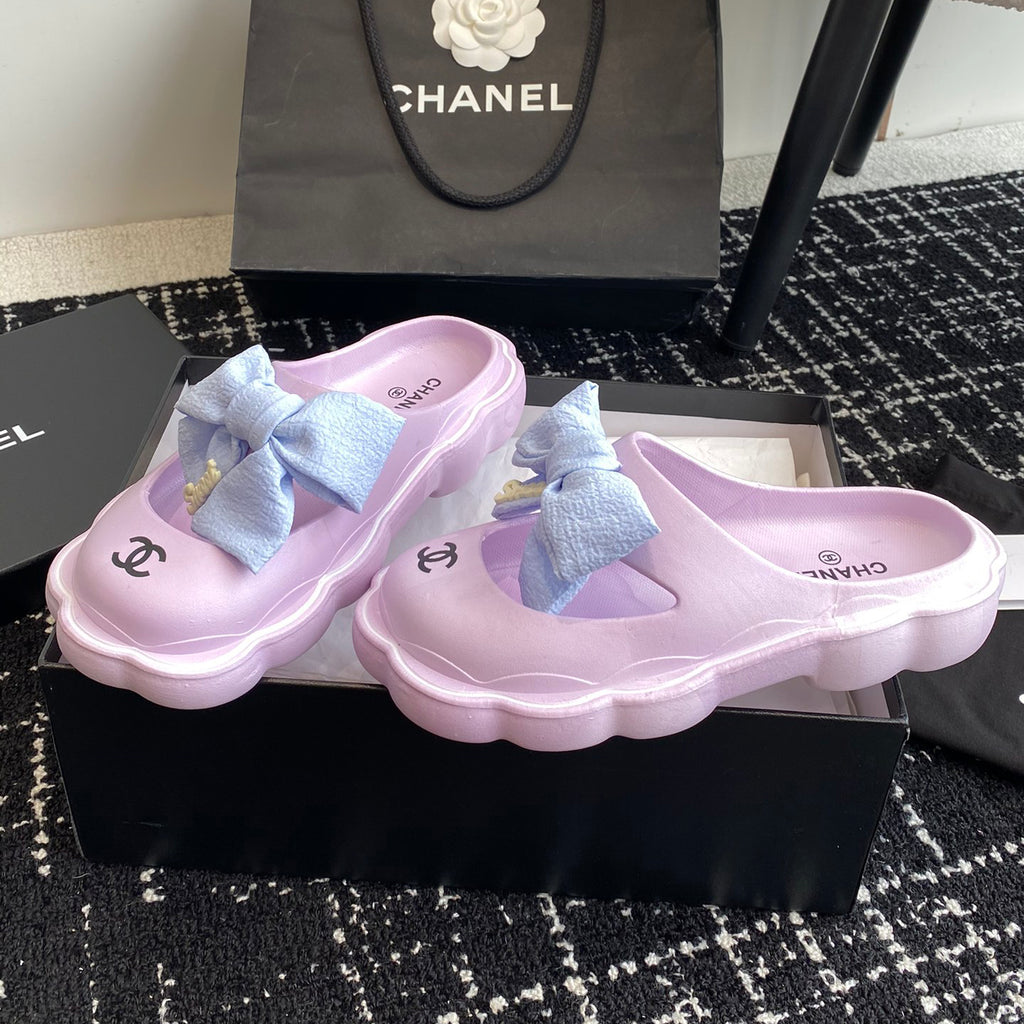 23 New Bowknot Muffin Slippers XC1823081605