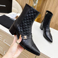 New Fashion Classic Line Cowhide Short Boots 1023121405