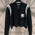 New zipper towel embroidered knitted cardigan 1024092511