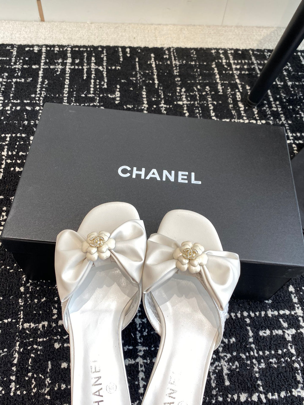 24SS bow low heel slippers 0724042706
