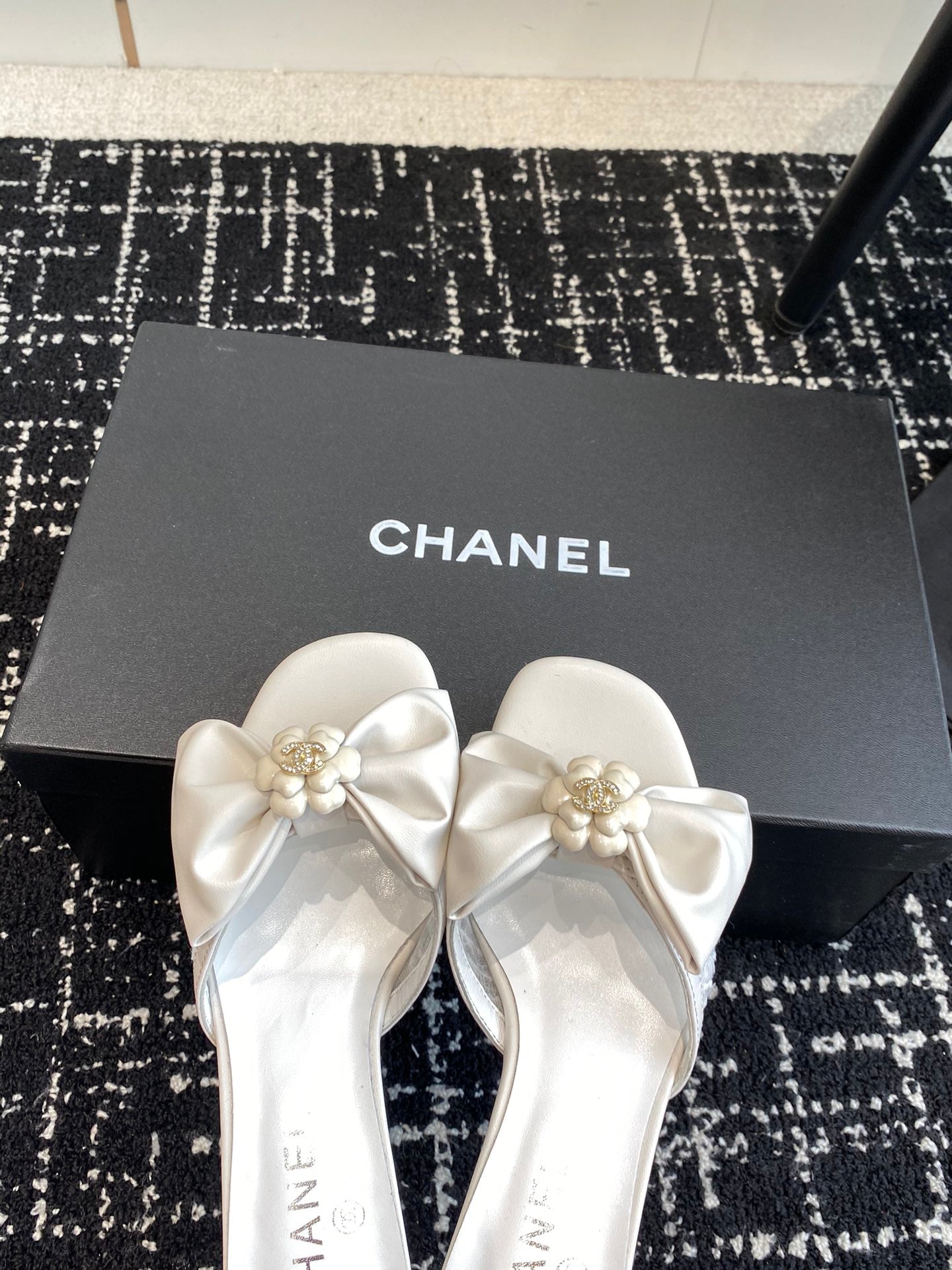 24SS bow low heel slippers 0724042706