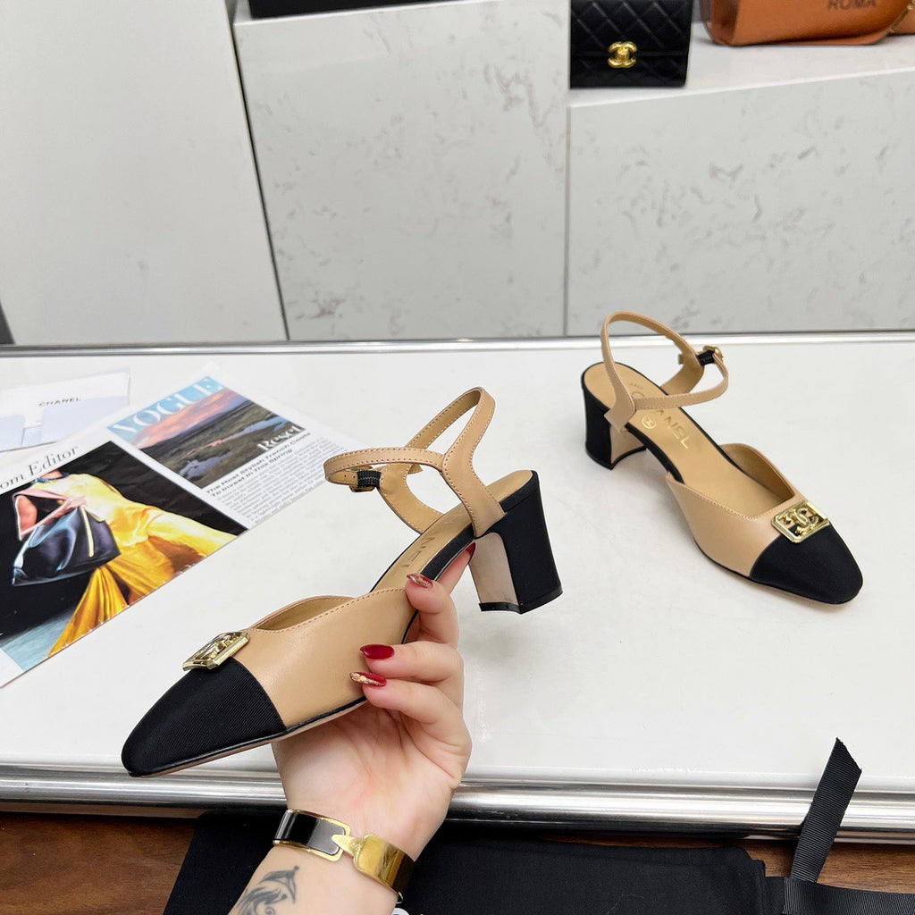 Chane1 top fashion classic color block high heels 0724030820