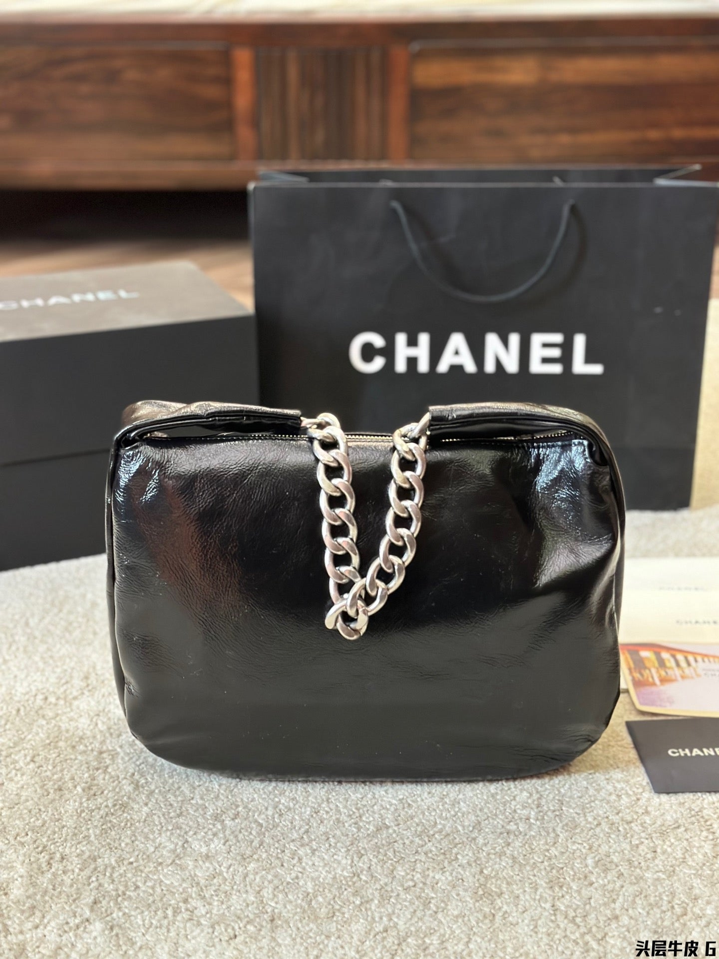 Fashion Leather Underarm Bag 0724102301