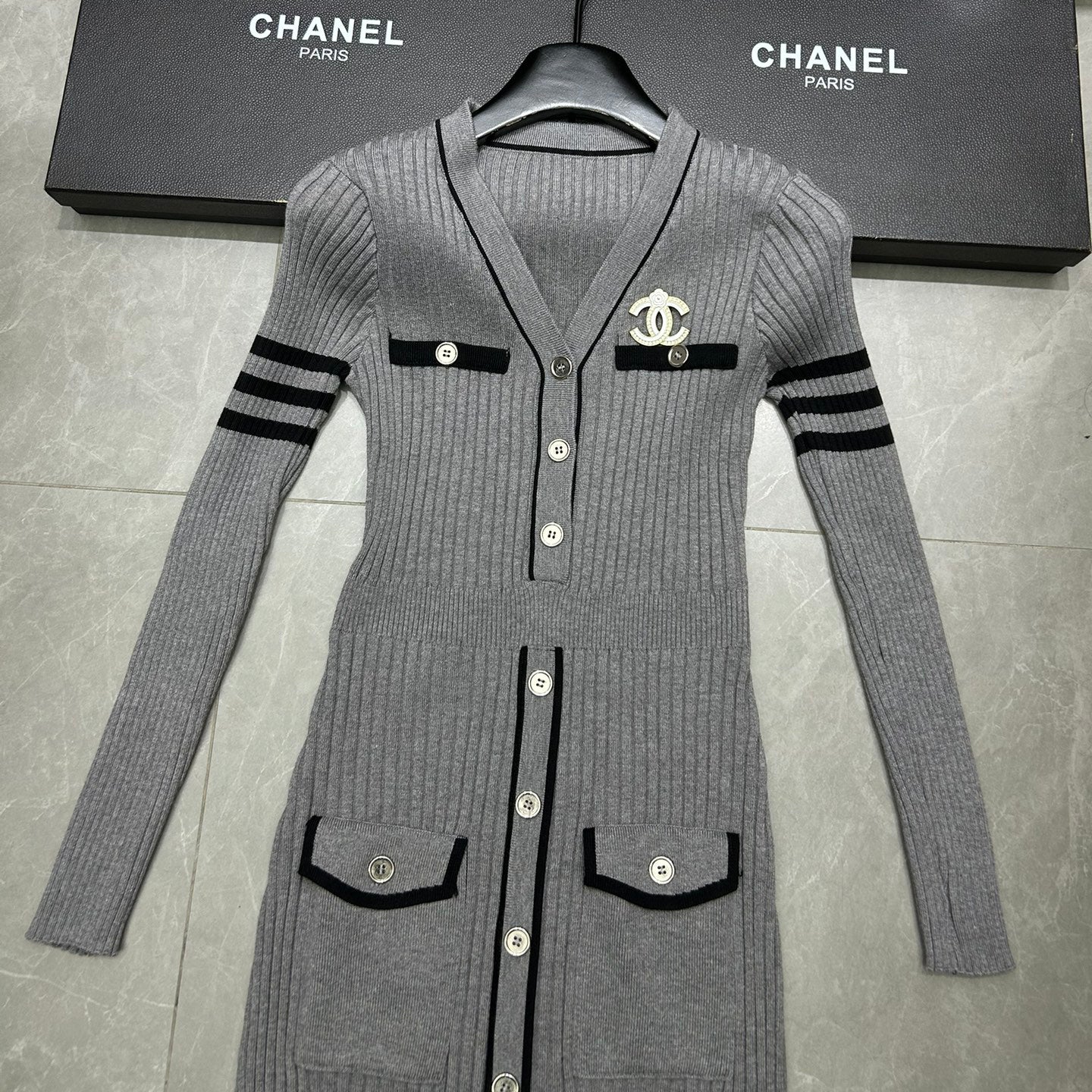 Luxury Knitted Long Sleeve Dress 1024102202